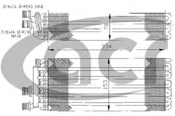 ACR 310108 Испаритель, кондиционер