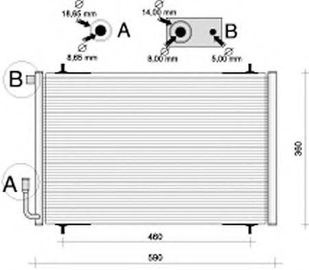 AUTOCLIMA 30311329CP Конденсатор, кондиционер