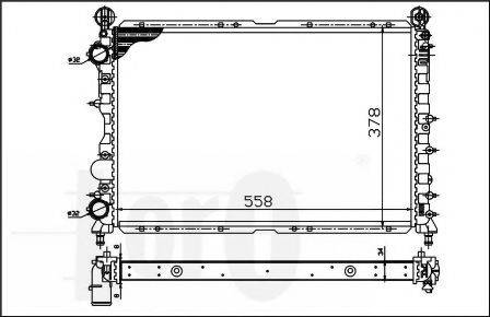 LORO 0020170010 Радиатор, охлаждение двигателя