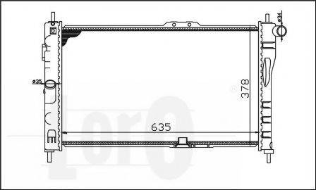 LORO 0110170006 Радиатор, охлаждение двигателя