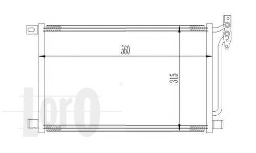 LORO 0040160009 Конденсатор, кондиционер