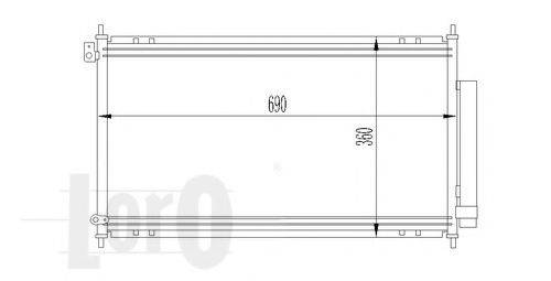 LORO 0180160014 Конденсатор, кондиционер