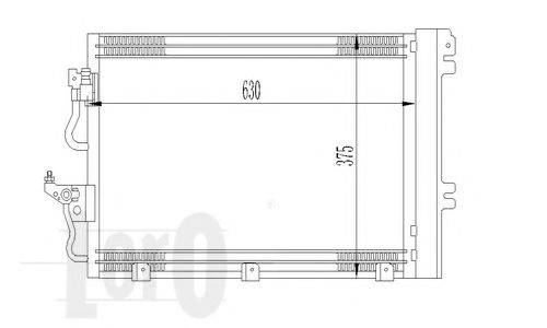 LORO 0370160023 Конденсатор, кондиционер