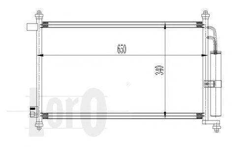 LORO 0350160023 Конденсатор, кондиционер