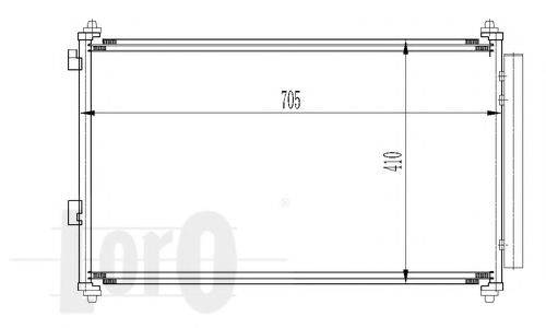 LORO 0510160018 Конденсатор, кондиционер