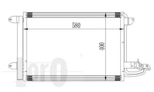 LORO 0530160016 Конденсатор, кондиционер