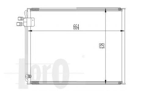 LORO 0540160011 Конденсатор, кондиционер