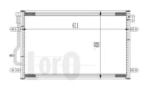 LORO 0030160012 Конденсатор, кондиционер