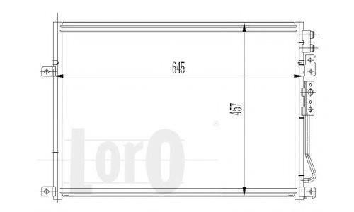 LORO 0230160007 Конденсатор, кондиционер