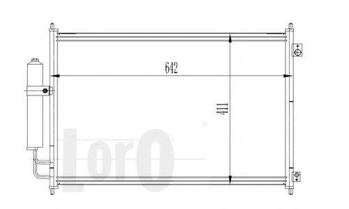 LORO 0350160025 Конденсатор, кондиционер