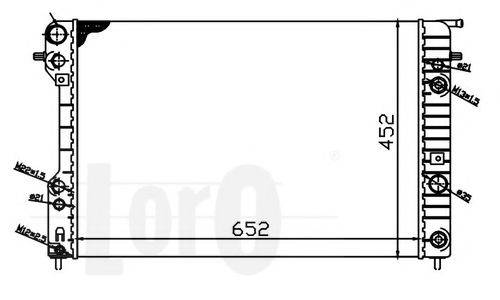 LORO 0370170056 Радиатор, охлаждение двигателя