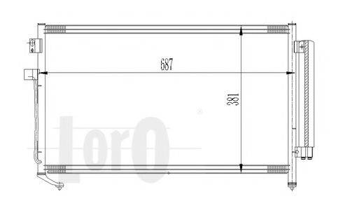 LORO 0490160009 Конденсатор, кондиционер