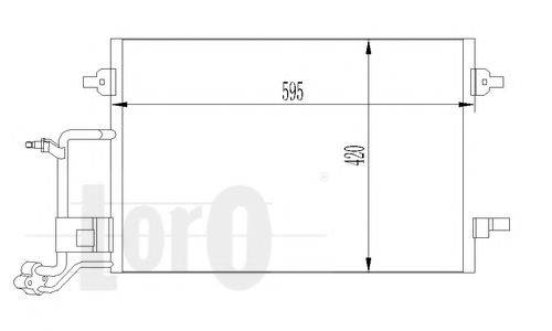 LORO 0530160014 Конденсатор, кондиционер