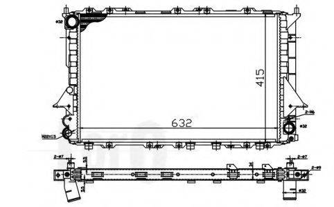 LORO 0030170007 Радиатор, охлаждение двигателя
