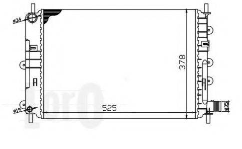 LORO 0170170004 Радиатор, охлаждение двигателя