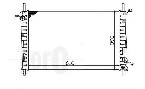 LORO 0170170005 Радиатор, охлаждение двигателя