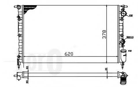 LORO 0420170011 Радиатор, охлаждение двигателя