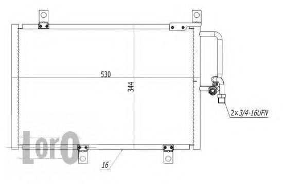 LORO 0020160006 Конденсатор, кондиционер