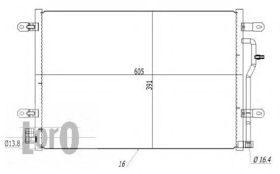 LORO 0030160008 Конденсатор, кондиционер