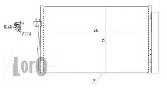 LORO 0040160016 Конденсатор, кондиционер