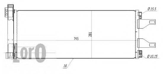 LORO 0090160026 Конденсатор, кондиционер