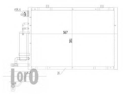 LORO 0170160008 Конденсатор, кондиционер