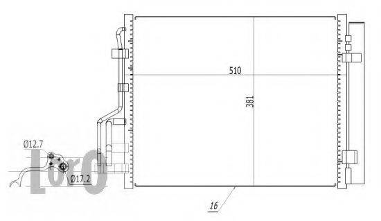 LORO 0190160024 Конденсатор, кондиционер