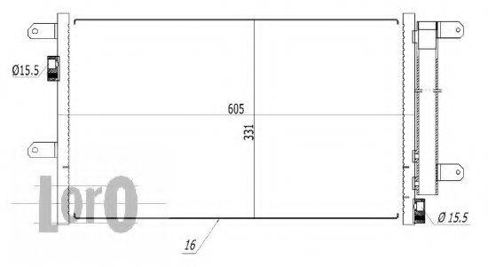 LORO 0220160002 Конденсатор, кондиционер