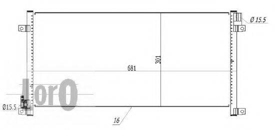 LORO 0220160006 Конденсатор, кондиционер