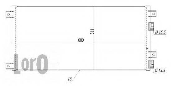 LORO 0220160007 Конденсатор, кондиционер