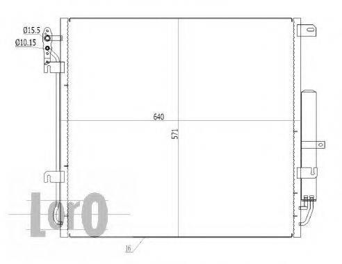 LORO 0270160006 Конденсатор, кондиционер
