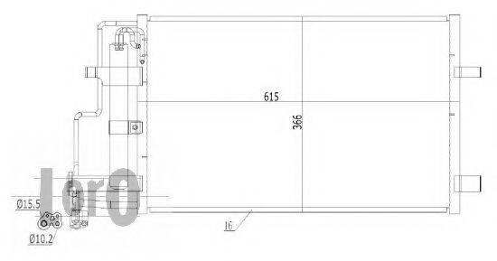 LORO 0300160017 Конденсатор, кондиционер