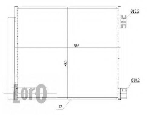 LORO 0350160006 Конденсатор, кондиционер