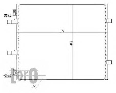 LORO 0370160038 Конденсатор, кондиционер