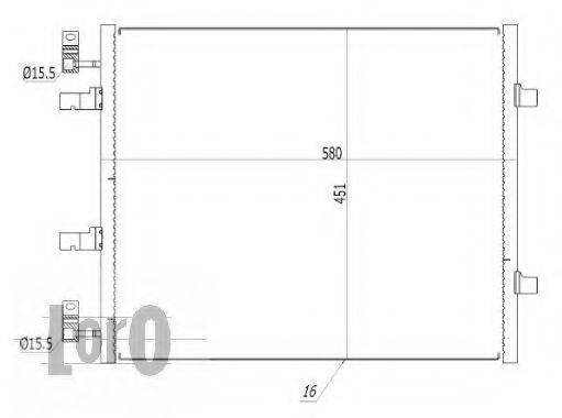 LORO 0370160047 Конденсатор, кондиционер