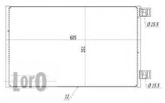 LORO 0420160030 Конденсатор, кондиционер