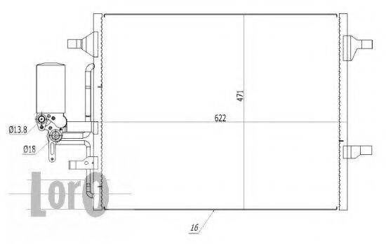 LORO 0520160003 Конденсатор, кондиционер
