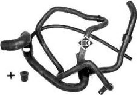 METALCAUCHO 08886 Шланг радиатора