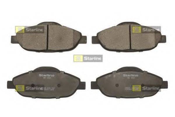 STARLINE BDS856P Комплект тормозных колодок, дисковый тормоз