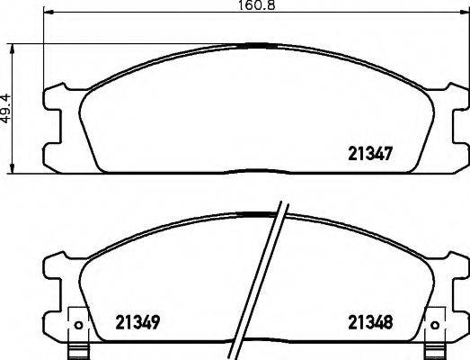 COBREQ N1327 Комплект тормозных колодок, дисковый тормоз