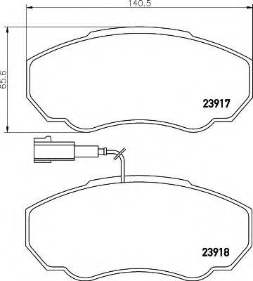 COBREQ N573 Комплект тормозных колодок, дисковый тормоз