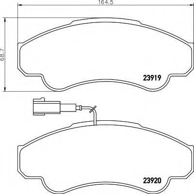 COBREQ N596 Комплект тормозных колодок, дисковый тормоз