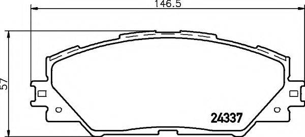 COBREQ N1456 Комплект тормозных колодок, дисковый тормоз