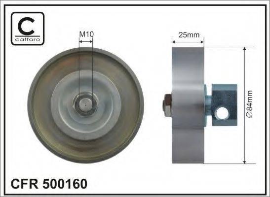 CAFFARO 500160 Натяжной ролик, поликлиновой  ремень