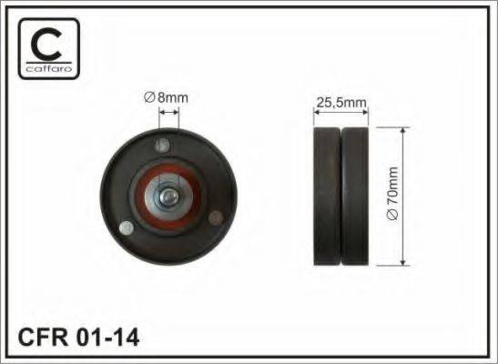 CAFFARO 0114 Паразитный / ведущий ролик, поликлиновой ремень