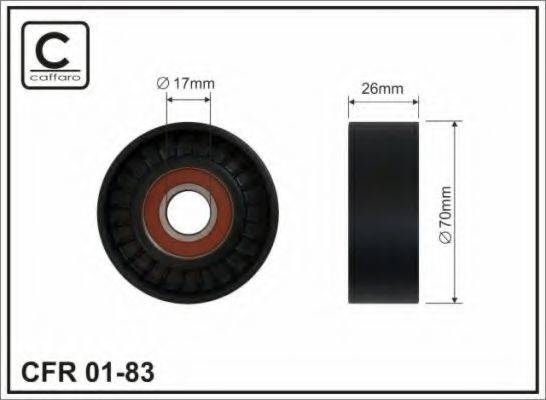 CAFFARO 0183 Натяжной ролик, поликлиновой  ремень