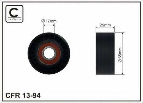 CAFFARO 1394 Натяжной ролик, поликлиновой  ремень
