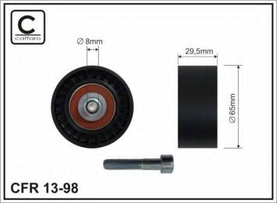 CAFFARO 1398 Натяжной ролик, поликлиновой  ремень