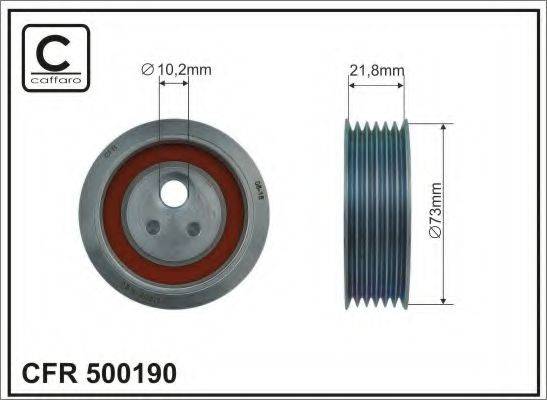 CAFFARO 500190 Натяжной ролик, поликлиновой  ремень