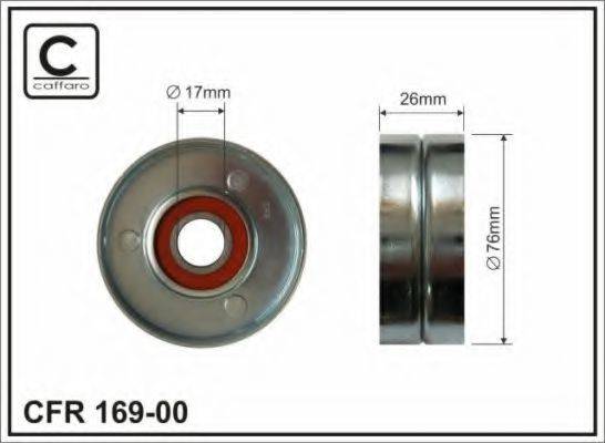 CAFFARO 16900 Натяжной ролик, поликлиновой  ремень